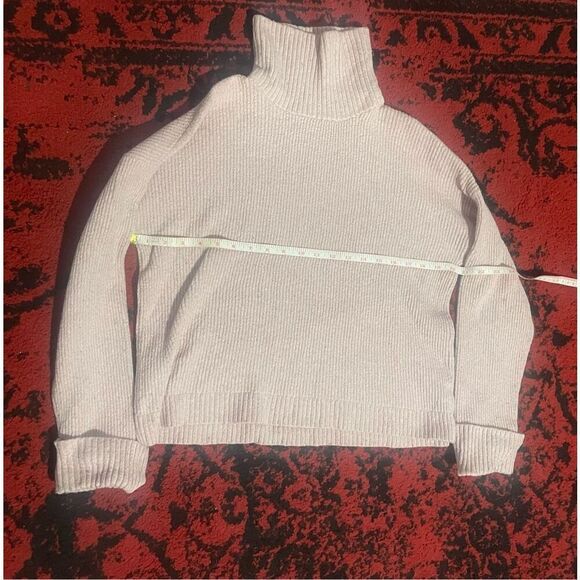 Womens PINK Chelsea.28 Turtleneck Sweater SZ M WOOL Blend Ribbed Medium - Picture 9 of 14